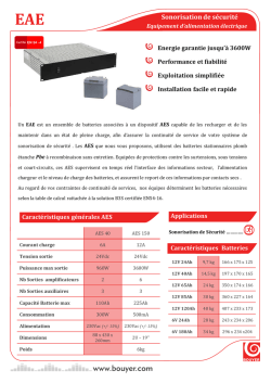 EAE Sonorisation de s&eacute;curit&eacute;