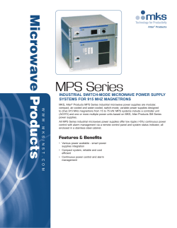 MPS Series data sheet - MKS Instruments, Inc.