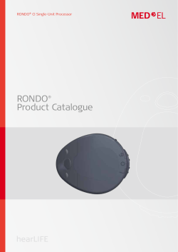 RONDO® Product Catalogue - Med-El