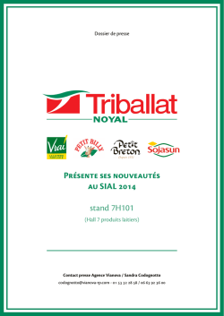 Dossier de presse SIAL 2014