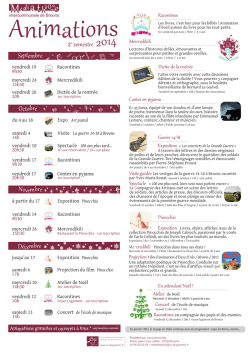 Prog animations 2e semestre 2014