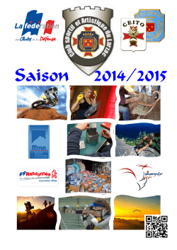 Plaquette CSA Larzac 2014-2015 - Club Sportif et Artistique du
