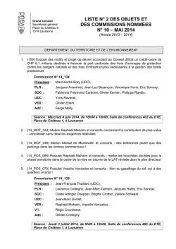 DEPARTEMENT DU TERRITOIRE ET DE L