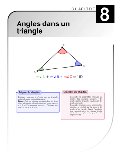 Angles dans un triangle