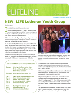 NEW: LIFE Lutheran Youth Group