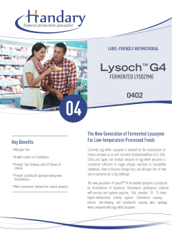 Lysoch™ G4 Brochure