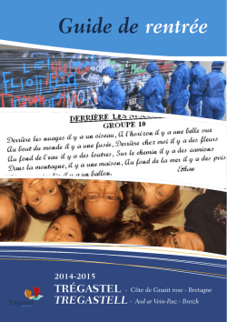 Guide de rentr&eacute;e 2014-2015