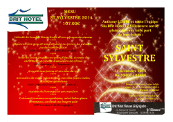 Menu R&eacute;veillon + Invitation 2014