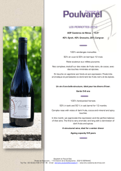 AOP LES PERROTTES 2012 - Domaine de Poulvarel