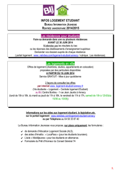INFOS LOGEMENT