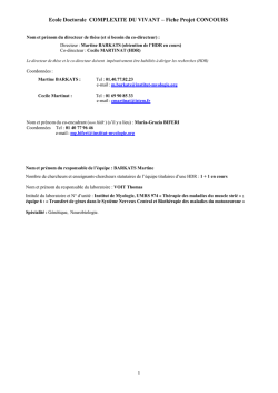 Fiche Projet