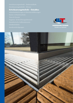 Broschüre Fassaden- und Terrassenrinnen (PDF Download)