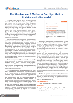 A Myth or A Paradigm Shift in Bioinformatics Research?