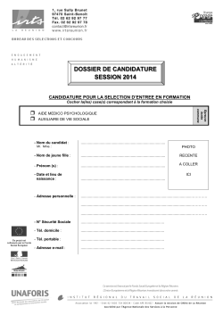 Dossier cand AMP AVS 2014