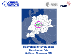 Recyclability Evaluation for Print Products