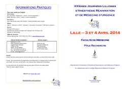Programme JLAR 2014