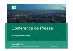 Présentation de la conférence