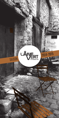 SAISON 2014-2015 - Âne Vert Théâtre