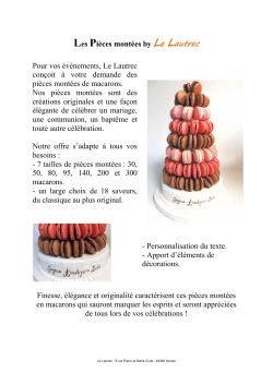 Les Pièces montées by Le Lautrec Pour vos évènements, Le