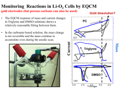 Monitoring Reactions in Li-O Cells by EQCM