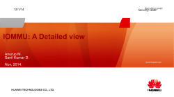 IOMMU: A Detailed view