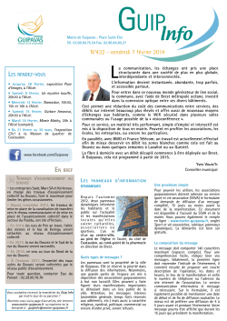 N°432 - vendredi 7 février 2014