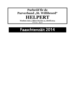 HELPERT Faaschtenz&auml;it 2014 - Boevange