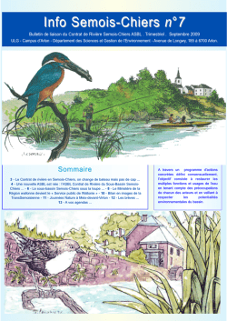 Info Semois-Chiers n&deg;7