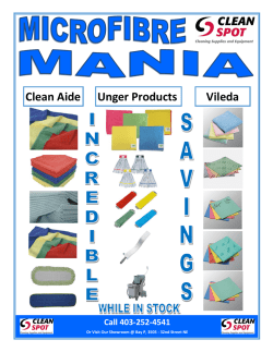 Clean Aide Vileda Unger Products Call 403-252-4541