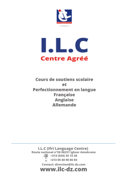 Cours de soutien scolaire et perfectionnement en langue - ILC