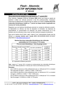 La lettre Contact N°1 Octobre 98
