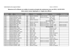 3ème année Licence Appliquée en Anglais des affaires
