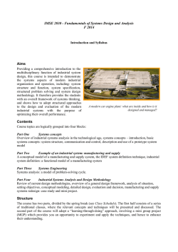 IMSE2030 Syllabus
