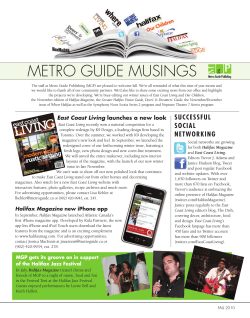 METRO GUIDE MUSINGS - Metro Guide Publishing