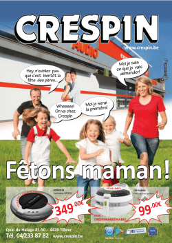 F&ecirc;tons maman!