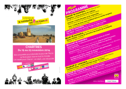 Programme Semaine solidarité Chartres 15