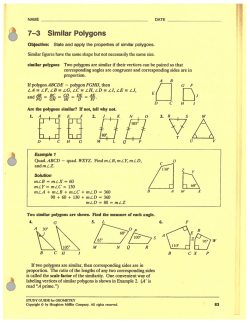 Similar Polygons - Stanwich School