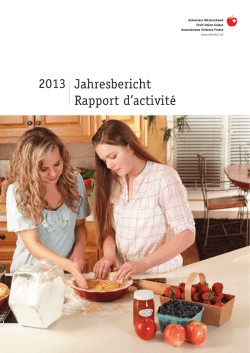 Jahresbericht Schweizer Obstverband 2013