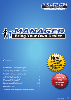 Managed BYOD - Learning with Technologies