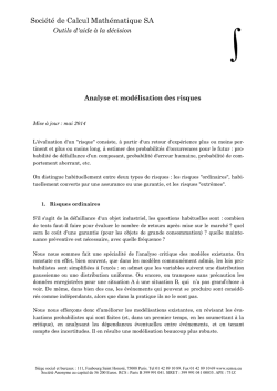 Risques - SCM SA