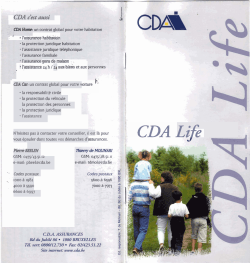 CDA Life - CDA Assurances