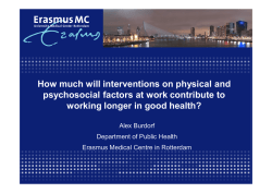 How much will interventions on physical and psychosocial factors at