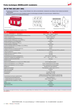 Fiche technique: DEHNventil&reg; modulaire DV M
