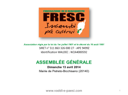 Présentation FRESC - Réseau Rural Français