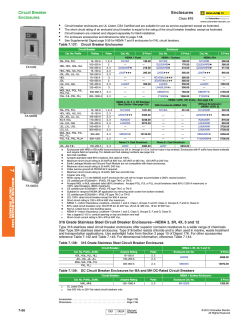 Circuit Breaker Enclosures Enclosures