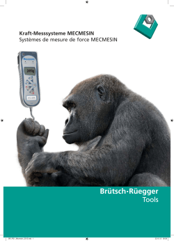 Kraft-Messsysteme MECMESIN - Brütsch/Rüegger Werkzeuge AG