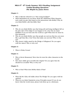 MKA 6th - 8th Grade Summer 2014 Reading Assignment Guided