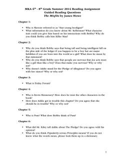 MKA 6th - 8th Grade Summer 2014 Reading Assignment Guided