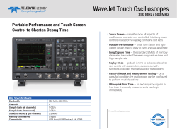 WaveJet Touch Oscilloscopes (350 MHz/500
