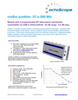 octoBox quadAtten * DC to 6000 MHz